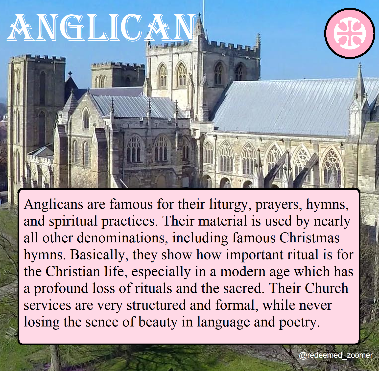 Anglicanism - Redeemed Zoomer